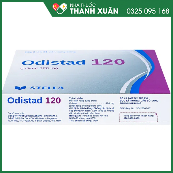 Thuốc Odistad 120 trị béo phì